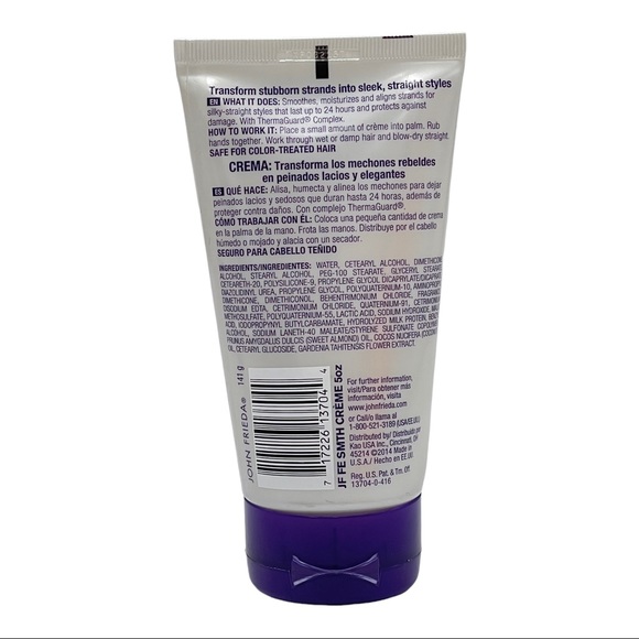 John Frieda Frizz Ease Straight Fixation Styling Creme 5 oz Smooths Moisturizes - Picture 3 of 5